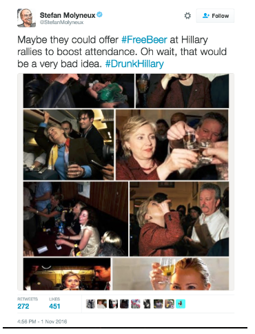 Collection of photos of drinking Hillary Clinton