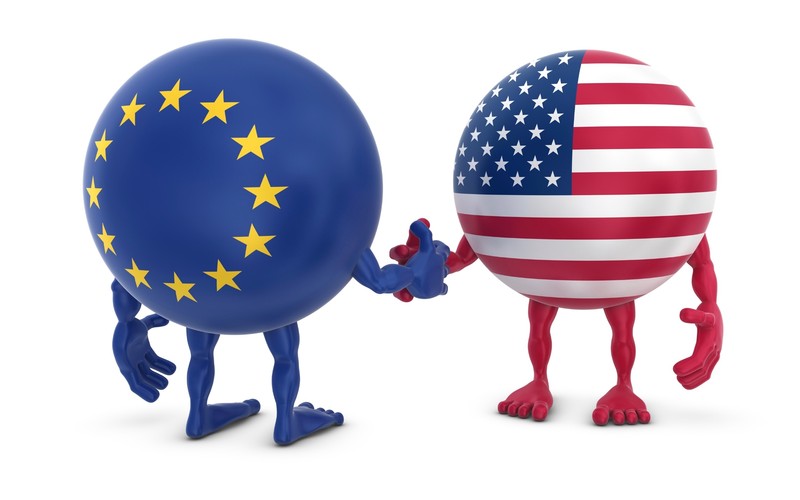 EU and USA grafic