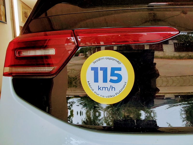 Sticker on the car