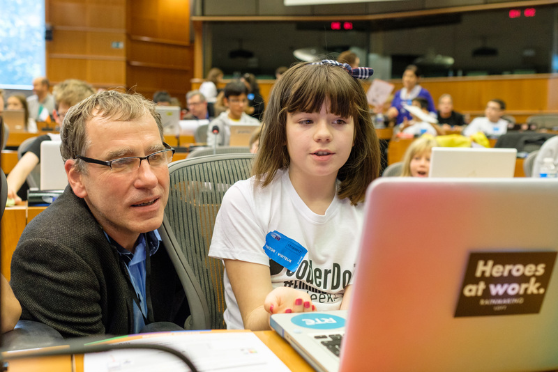 Luděk Niedermayer in the European Parliament at CoderDojo Event